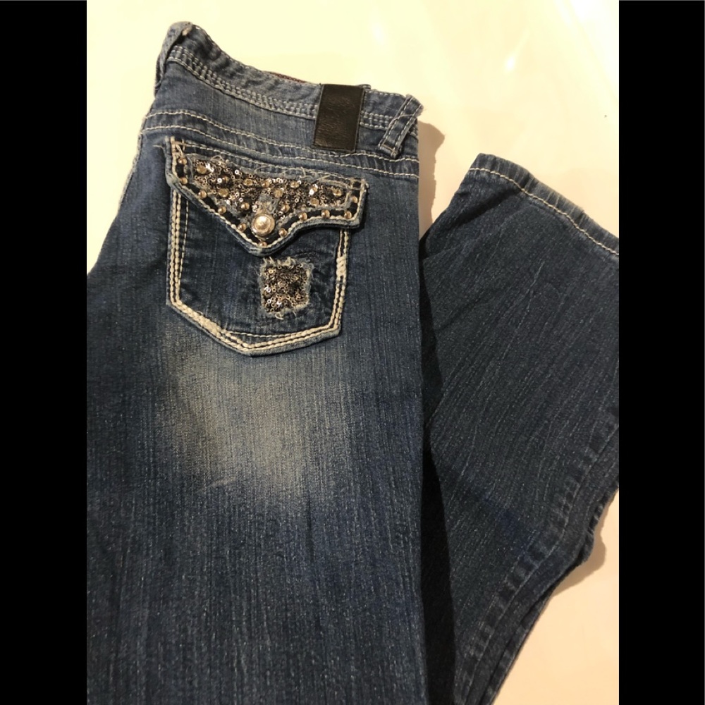 VANITY THICK STITCH JEANS SIZE 28